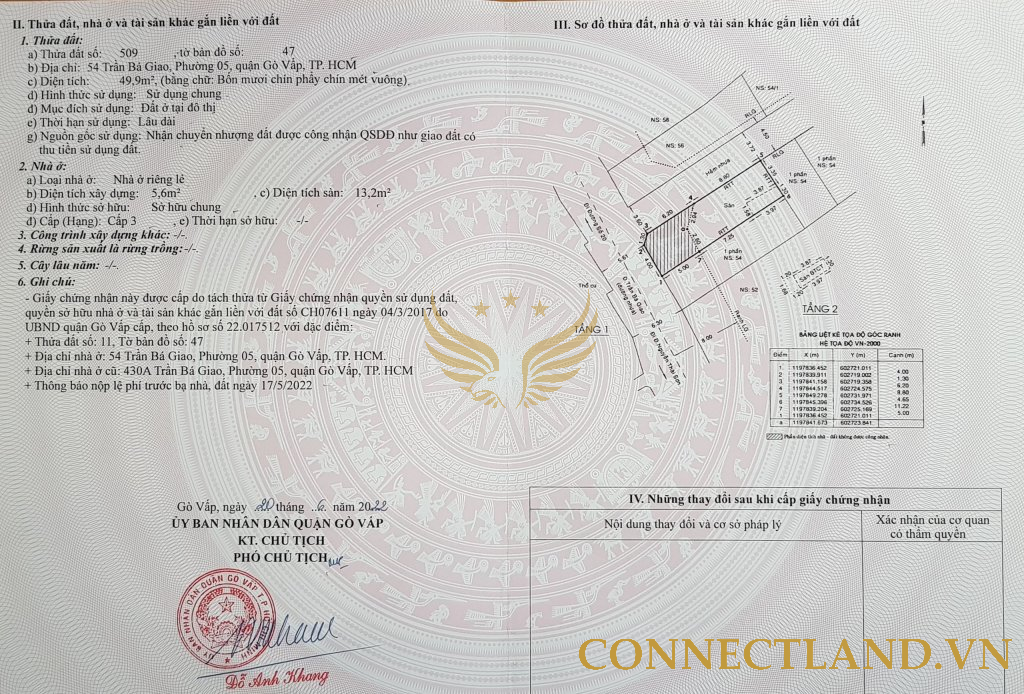 Bán Khách Sạn 54 Trần Bá Giao Phường 5 Quận Gò Vấp