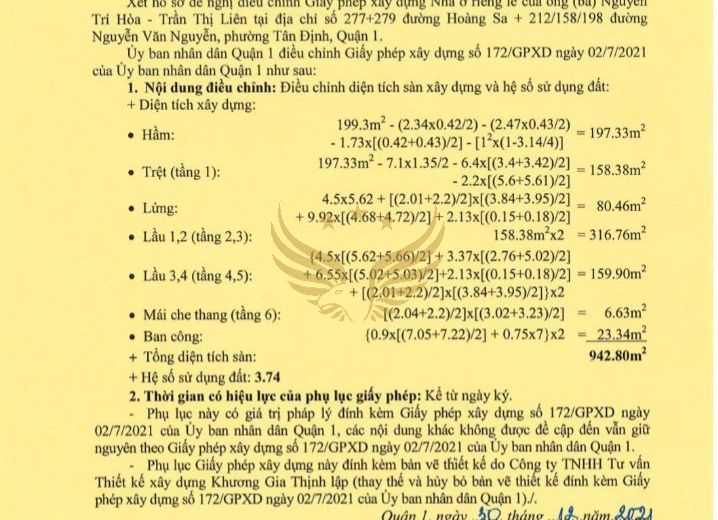 Bán Nhà 277-279 Hoàng Sa Phường Tân Định Quận 1