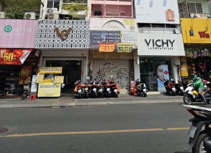 Cho Thuê Mặt Bằng Mặt Tiền 258 Hai Bà Trưng Phường Tân Định Quận 1
