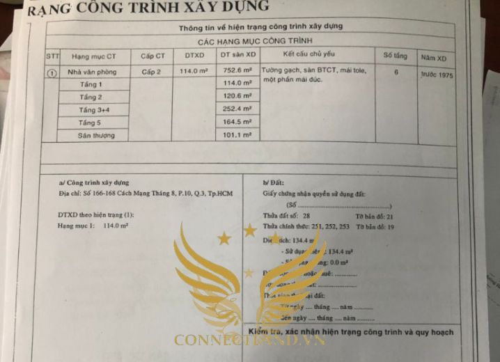 Cho Thuê Tòa nhà 166-168 Nguyễn Trãi Phường 1 Quận 5