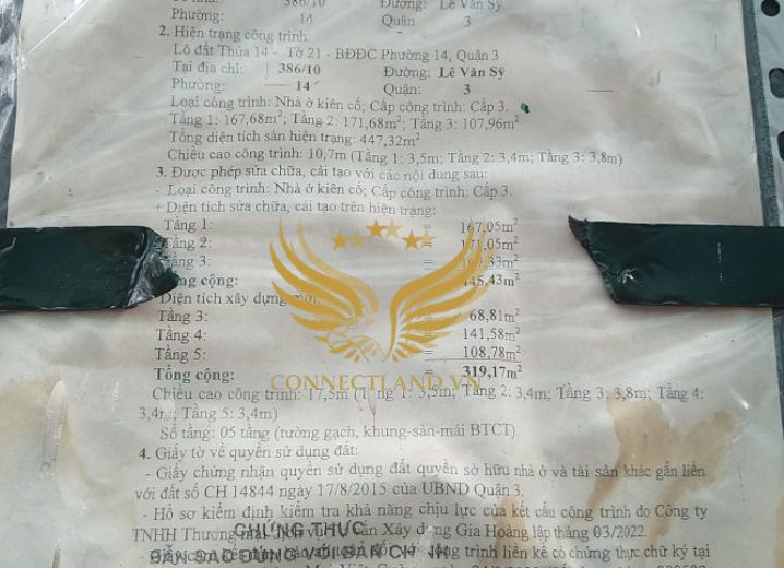 Cho Thuê Tòa nhà 386/10 Lê Văn Sỹ Phường 1 Quận 3
