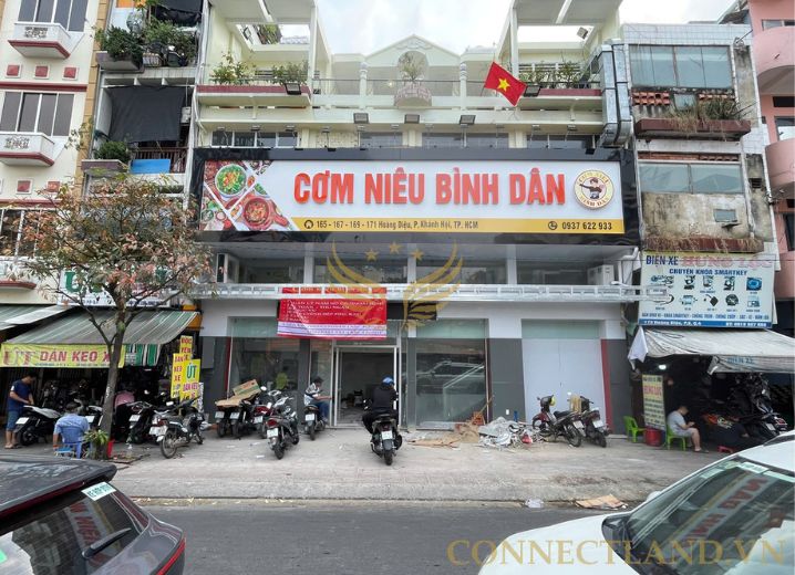 Cho Thuê Mặt Bằng 165-167-169-171 Hoàng Diệu Phường 1 Quận 4