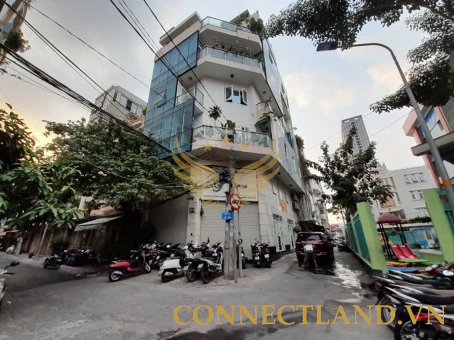 Cho Thuê Mặt Bằng Góc 2 Mặt Tiền 13-15 Đường 10, Phường 6, Quận 4, DT: 8x13m, 1 Trệt 1 Lầu, DTSD 208m2