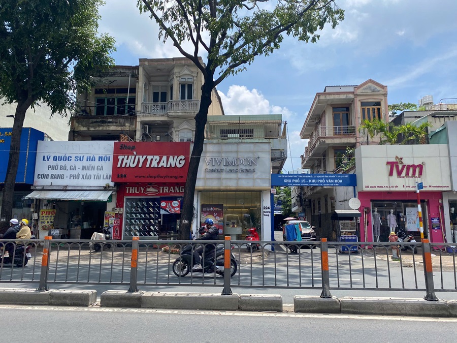 Cho Thuê Mặt Bằng  GÓC 2MT 224 Đường Quang Trung Với Hẻm Hông, Phường 10, Quận Gò Vấp. DT: 4x16m, 1 Trệt, 2 Lầu, DTSD: 192m2