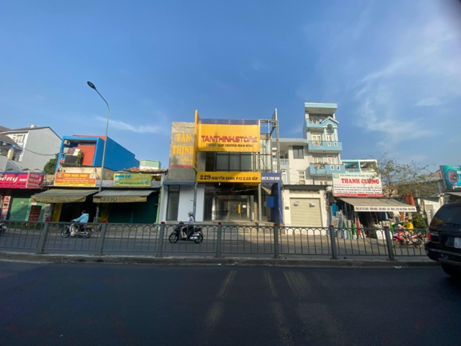 Cho Thuê Mặt Bằng Mặt Tiền 229 Đường Nguyễn Oanh, Phường 17, Quận Gò Vấp. DT: 10x23m, 1 Trệt, 1 Lầu, DTSD: 460m2