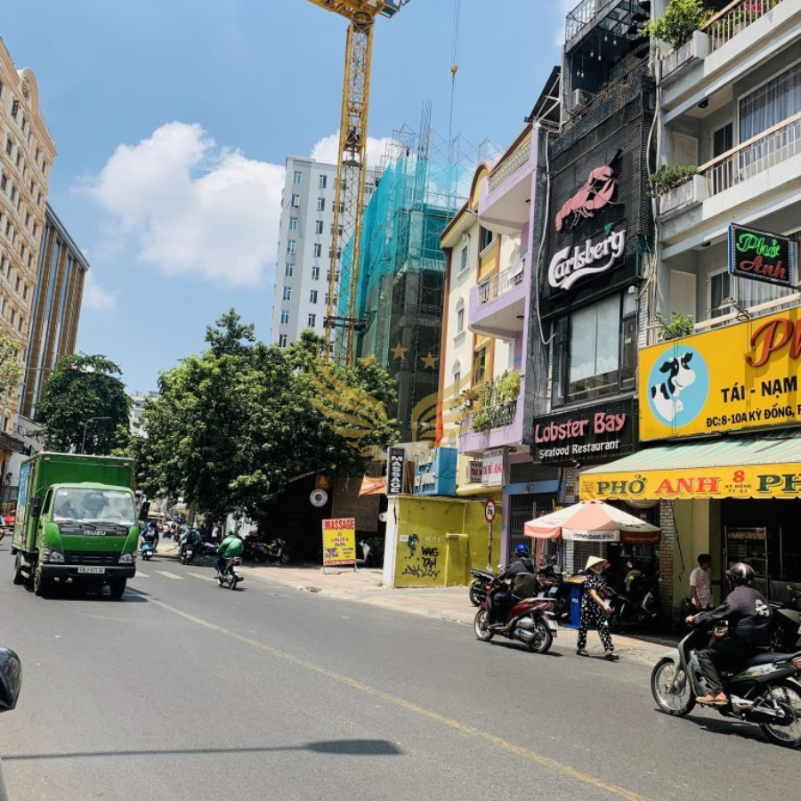 Cho Thuê Mặt Bằng Mặt Tiền số 6 Đường Kỳ Đồng, Phường 9, Quận 3, DT: 4x16m, 1 trệt, 2 lầu, DTSD: 192 m2