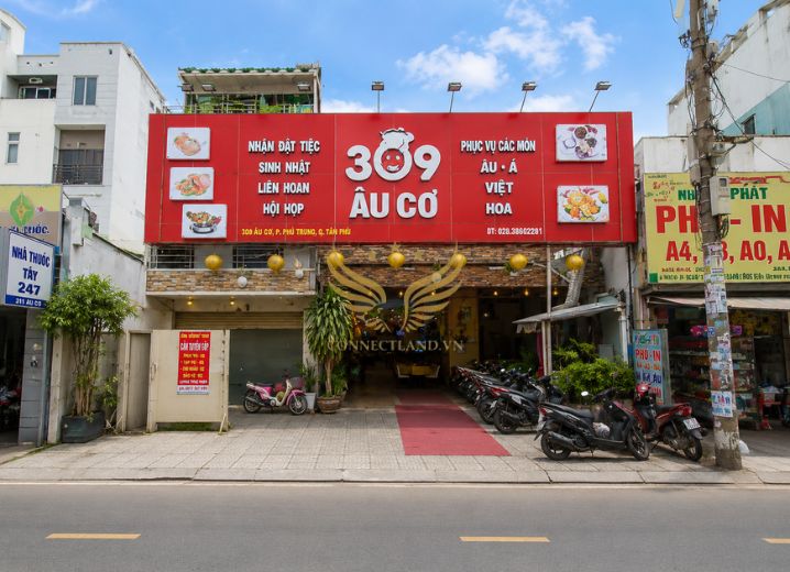 Cho Thuê Mặt Bằng 309 Âu Cơ Phường Phú Trung Quận Tân Phú