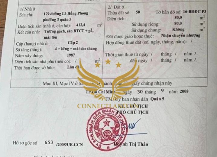 Cho Thuê Mặt Bằng 177-179 Lê Hồng Phong Phường 3 Quận 5
