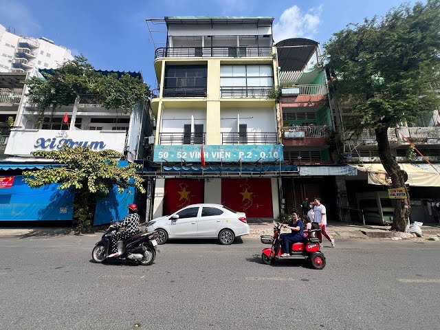 Cho Thuê Mặt Bằng Mặt Tiền Số 50-52 Đường Vĩnh Viễn, phường 2, Quận 10, DT: 10x10m, 1 trệt, 1 lửng, 2 lầu, ST, DTSD: 350m2