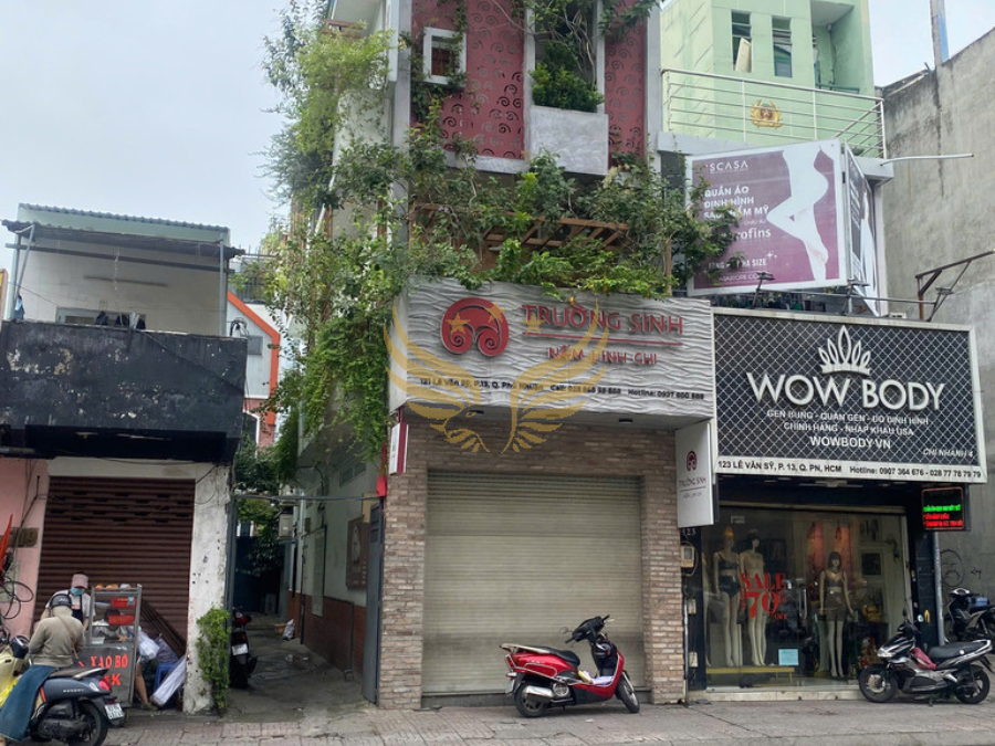 Cho Thuê Mặt Bằng GÓC 2MT số 121 Đường Lê Văn Sỹ , Phường 13, Quận Phú Nhuận, DT: 4x17m, 1 trệt, 3 lầu, DTSD: 272 m2