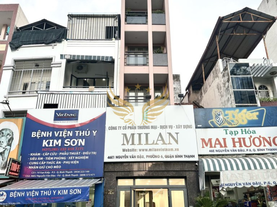 Cho Thuê Mặt Bằng Mặt Tiền số 46E1 Đường Nguyễn Văn Đậu, Phường 6, Quận Bình Thạnh, DT: 3.2x17m, 1 trệt, 4 lầu, TM, DTSD: 272 m2