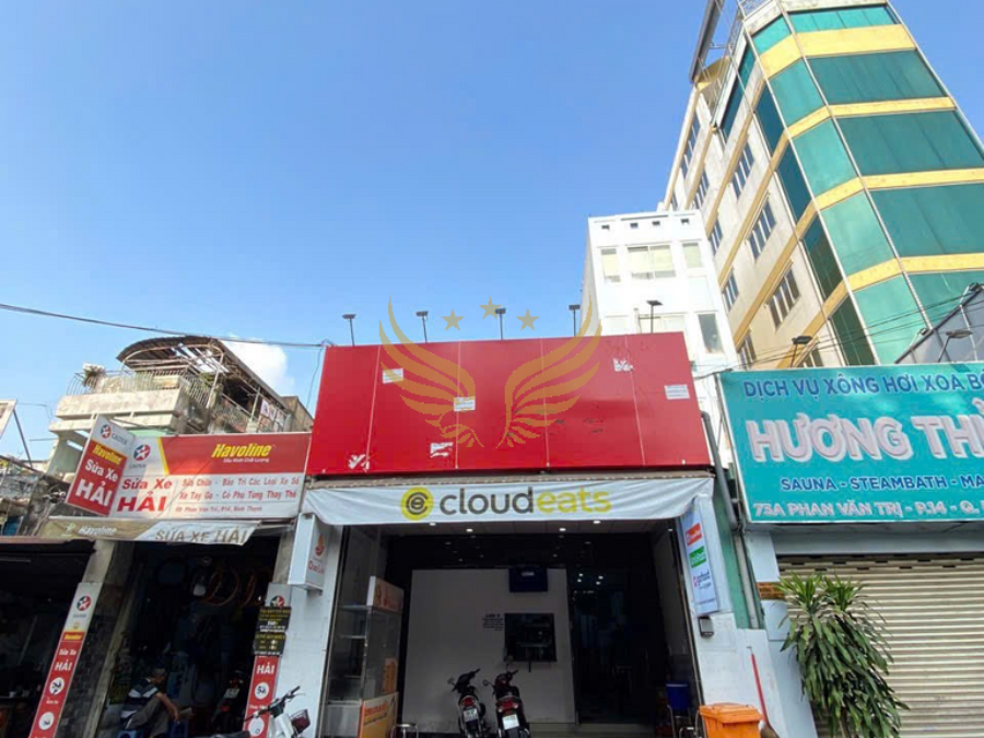 Cho Thuê Mặt Bằng Mặt Tiền số 71-73 Đường Phan Văn Trị, Phường 14, Quận Bình Thạnh, DT: 5.5x22m Nở hậu 5.57m, 1 trệt 1 lầu, DTSD: 242 m2