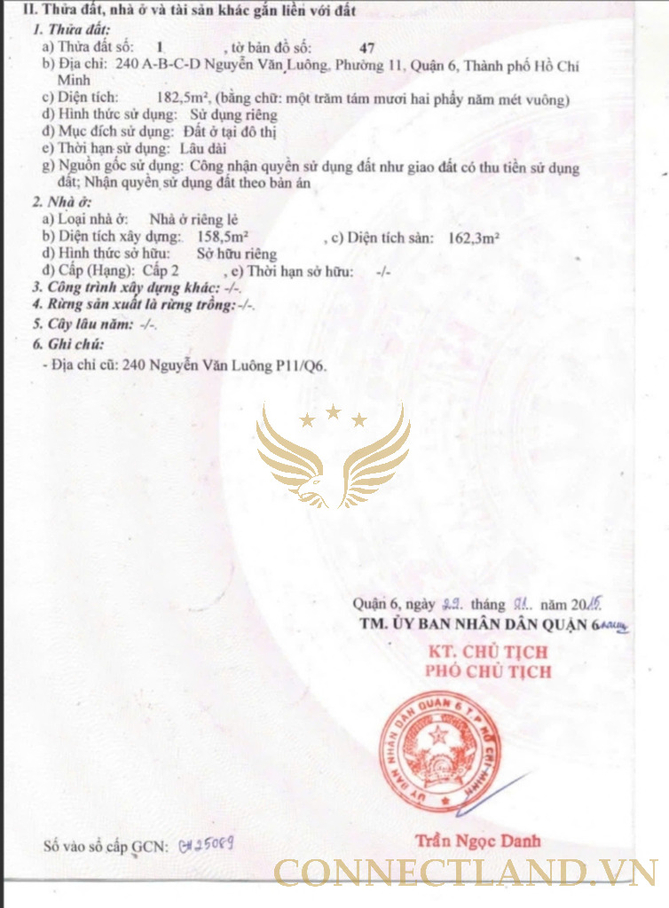 Bán Nhà 240-A-B-C-D Nguyễn Văn Luông với Hẻm 240 phường 11 Quận 6
