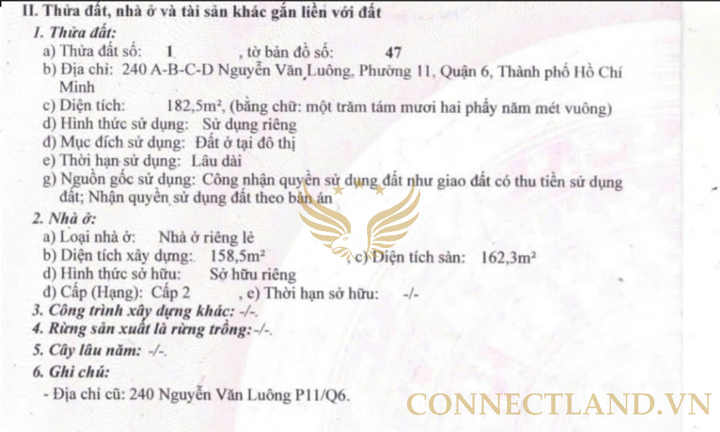 Bán Nhà 240-A-B-C-D Nguyễn Văn Luông với Hẻm 240 phường 11 Quận 6