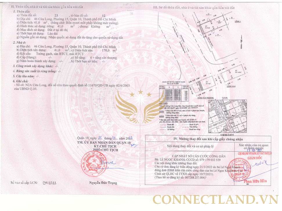 Bán Nhà 46 Cửu Long Phường 15 Quận 10