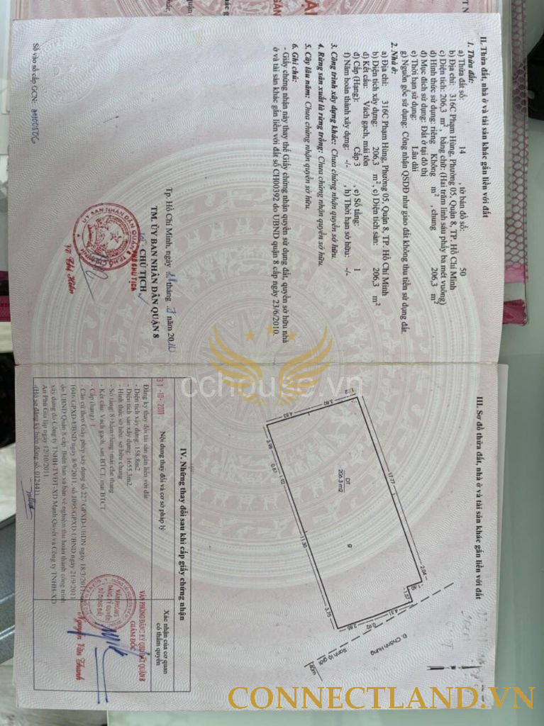 Bán nhà 316C Phạm Hùng Phường 5 Quận 8