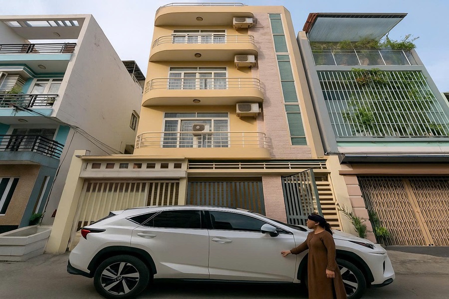 Bán Nhà Mặt Tiền Số 6B6 Đường Hà Huy Giáp, Phường Thạnh Lộc, Quận 12, DT: 9x22m, 1 Hầm, 1 Trệt, 4 Lầu, TM, DTCN: 990m2