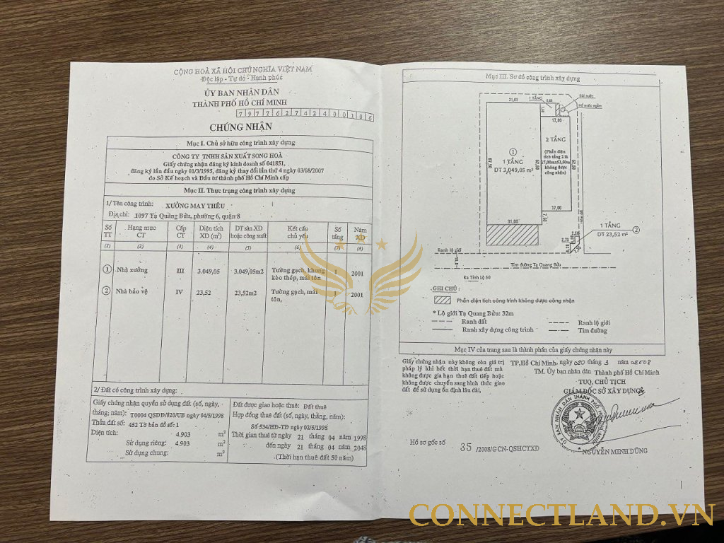 Bán nhà xưởng 1097 Tạ Quang Bửu phường 6 Quận 8