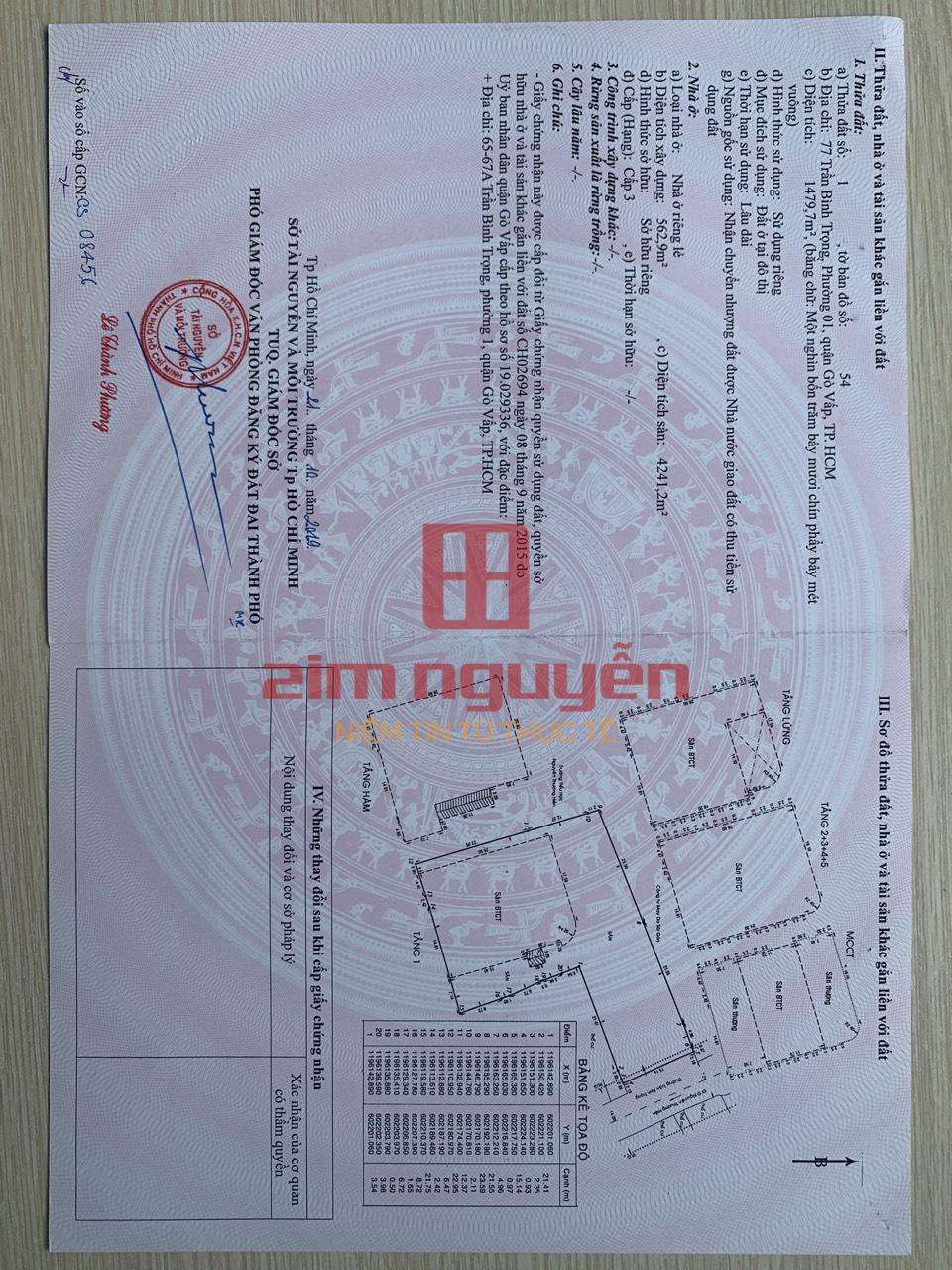 Bán Tòa Nhà 77 Trần Bình Trọng Phường 1 Quận Gò Vấp