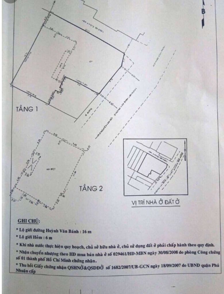 Bán Nhà 84 Huỳnh Văn Bánh Phường 15 Quận Phú Nhuận