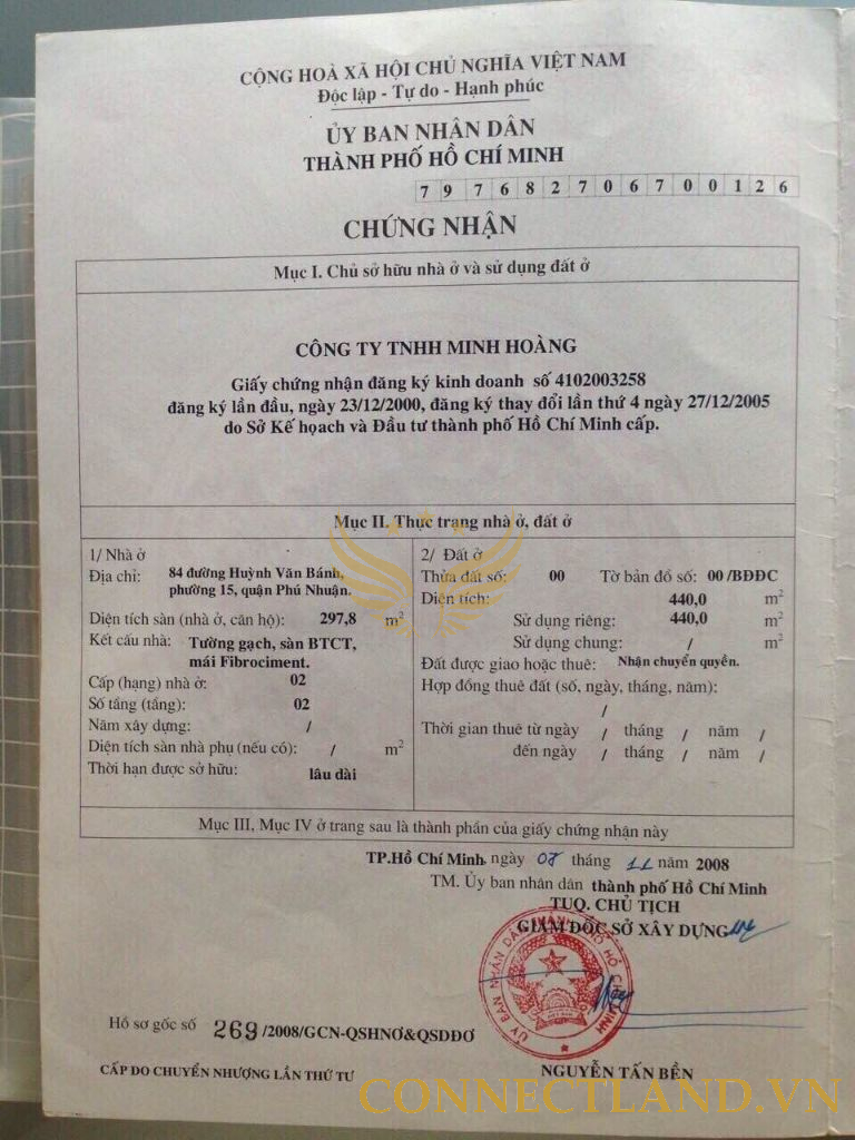 Bán Nhà 84 Huỳnh Văn Bánh Phường 15 Quận Phú Nhuận