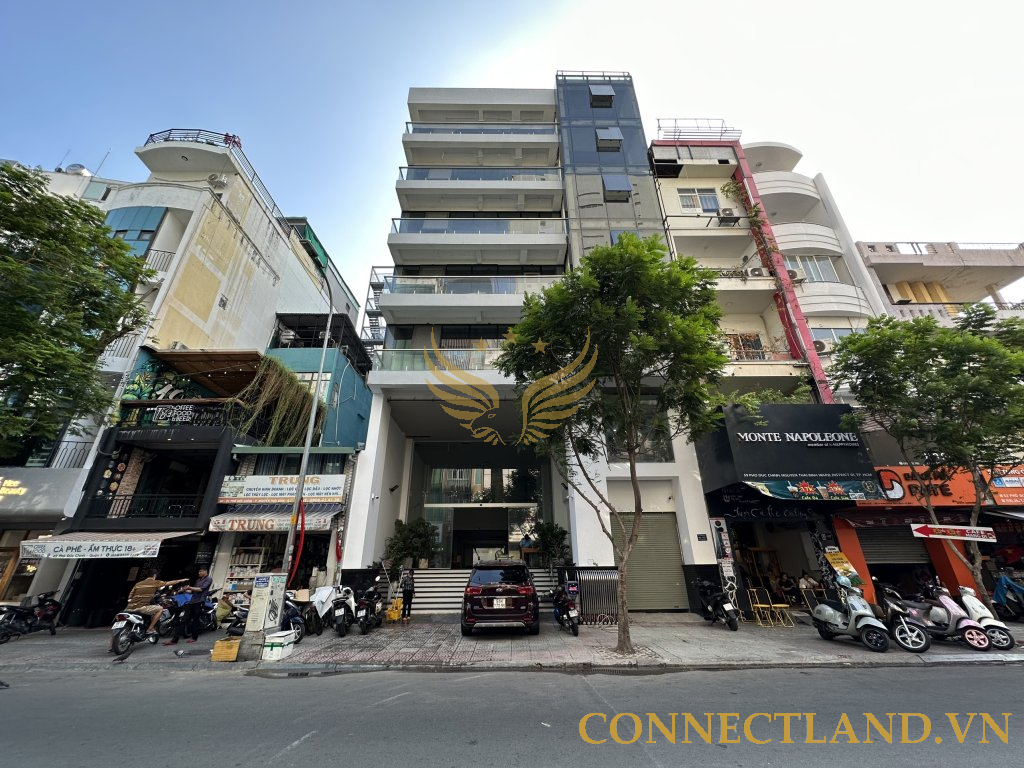 Cho Thuê Nhà 2 Mặt Tiền Trước Sau số 53-55-57 Đường Phó Đức Chính, Phường Nguyễn Thái Bình, Quận 1, DT: 12x40m Nở hậu 20m, 2 Hầm Trệt Lửng 8 Lầu TM, DTSD: 4.300m2