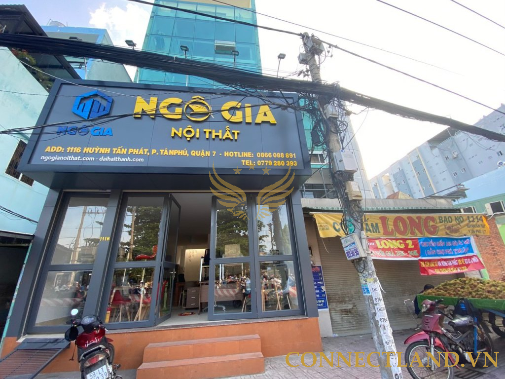 Cho Thuê Nhà Mặt Tiền 1116 đường Huỳnh Tấn Phát, phường Tân Phú, Quận 7, DT: 5.8×14.3m, 1 Trệt 6 Lầu Thang Máy, DTSD 580m2