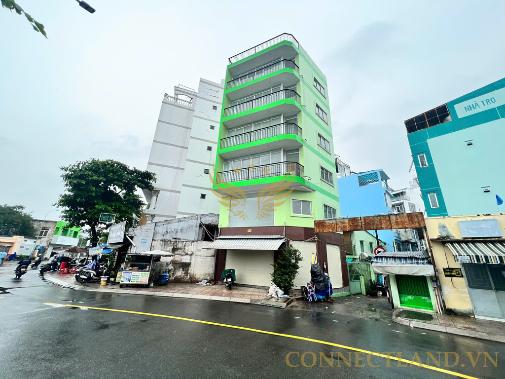 Cho Thuê Tòa Nhà GÓC 2MT số 220 Đường Nguyễn Phúc Nguyên, Phường 9, Quận 3, DT: 6x8m Nở hậu 10m, 1 trệt, 5 lầu, TM, DTSD: 288 m2