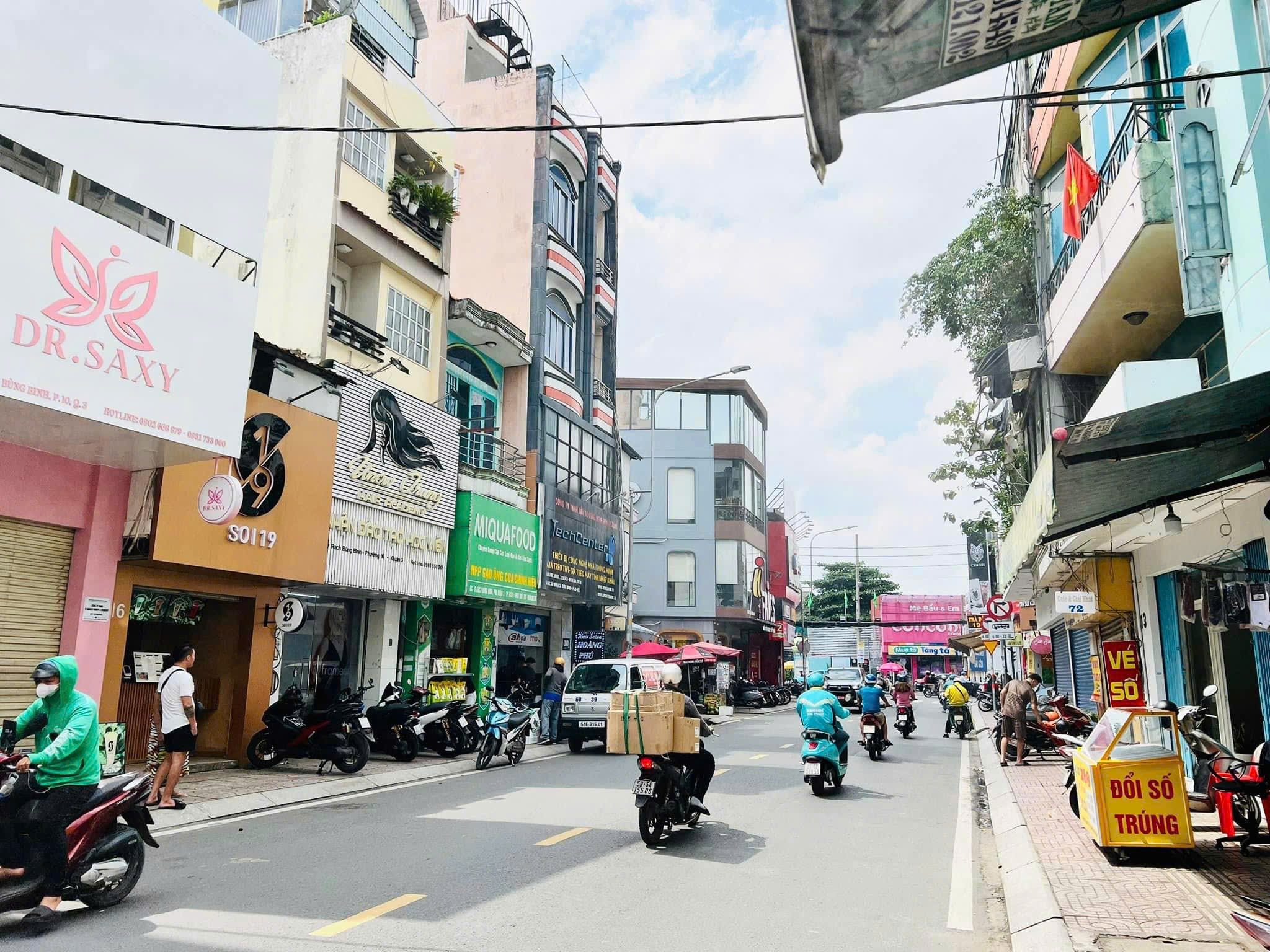 Cho Thuê Tòa Nhà GÓC 2MT số 25 Đường Rạch Bùng Binh, Phường 10, Quận 3, DT: 5x11m, 1 trệt, 3 lầu, ST, DTSD: 220 m2