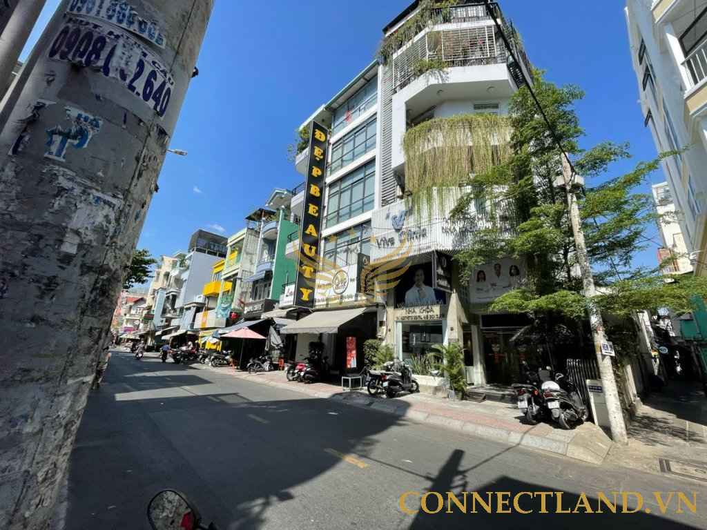 Cho Thuê Tòa Nhà GÓC 2MT số 38/1Bis Đường Trần Khắc Chân, Phường Tân Định, Quận 1, DT: 7.9×13.5m, 1 hầm, 1 trệt, 3 lầu, TM, DTSD: 533m2