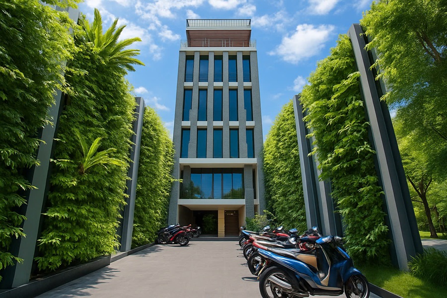 Cho Thuê Mặt Bằng Mặt Tiền 1222 Đường Quang Trung, Phường 8, Quận Gò Vấp. DT: 5x37m, 1 Trệt, 6 Lầu, TM, DTSD: 1.200 m2