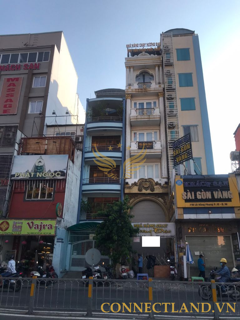 Cho Thuê Tòa Nhà Mặt Tiền 715 đường Lê Hồng Phong, Phường 12, Quận 10, DT: 4x23m, 1 Hầm 1 Trệt 5 Lầu Thang Máy, DTSD 552m2