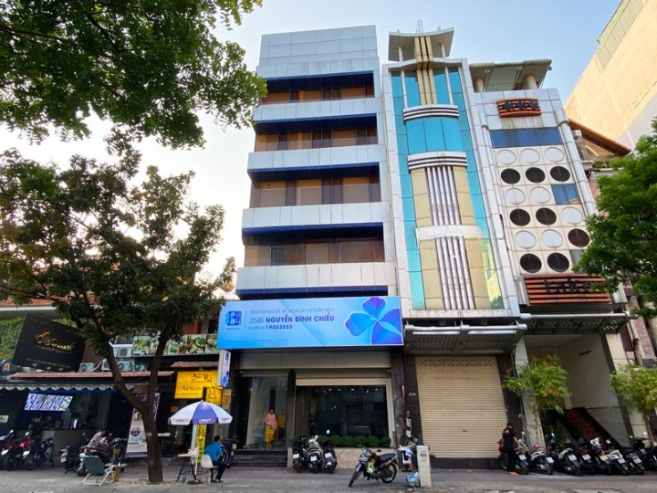 Cho Thuê Tòa Nhà Mặt Tiền số 254A Đường Nguyễn Đình Chiểu, Phường 6, Quận 3, DT: 4.5x21m, 1 trệt, 1 lửng, 3 lầu, ST, DTSD: 378 m2