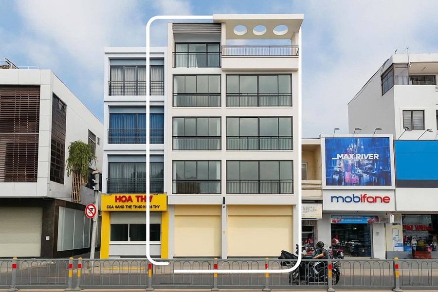 Cho Thuê Tòa Nhà Mặt Tiền Số 49/2-51-51B-53A Đường Lê Văn Duyệt, Phường 3, Quận Bình Thạnh, DT: 6.8×14.5m Nở Hậu 13.35m, 1 Trệt, 5 Lầu, TM, DTSD: 500m2