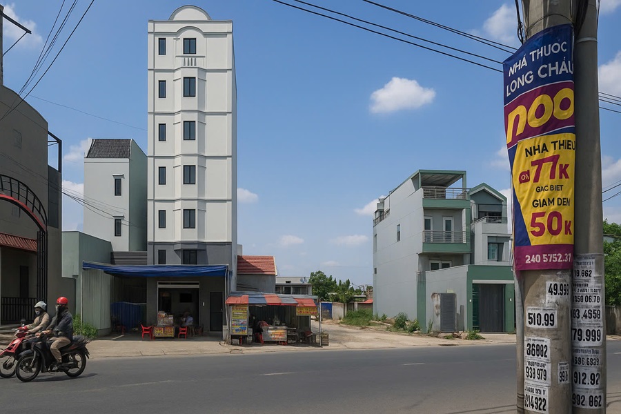 Cho Thuê Tòa Nhà Mặt Tiền Số 503 Đường Hà Huy Giáp, Phường Thạnh Xuân, Quận 12, DT: 12x60m, 1 Hầm, 1 Trệt, 6 Lầu, TM, DTXD: 4.200m2