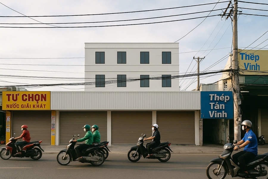 Cho Thuê Tòa Nhà Mặt Tiền Số 878 Đường Hà Huy Giáp, Phường Thạnh Lộc, Quận 12, DT: 13x40m, 1 trệt, 3 lầu, DTSD: 2.080m2