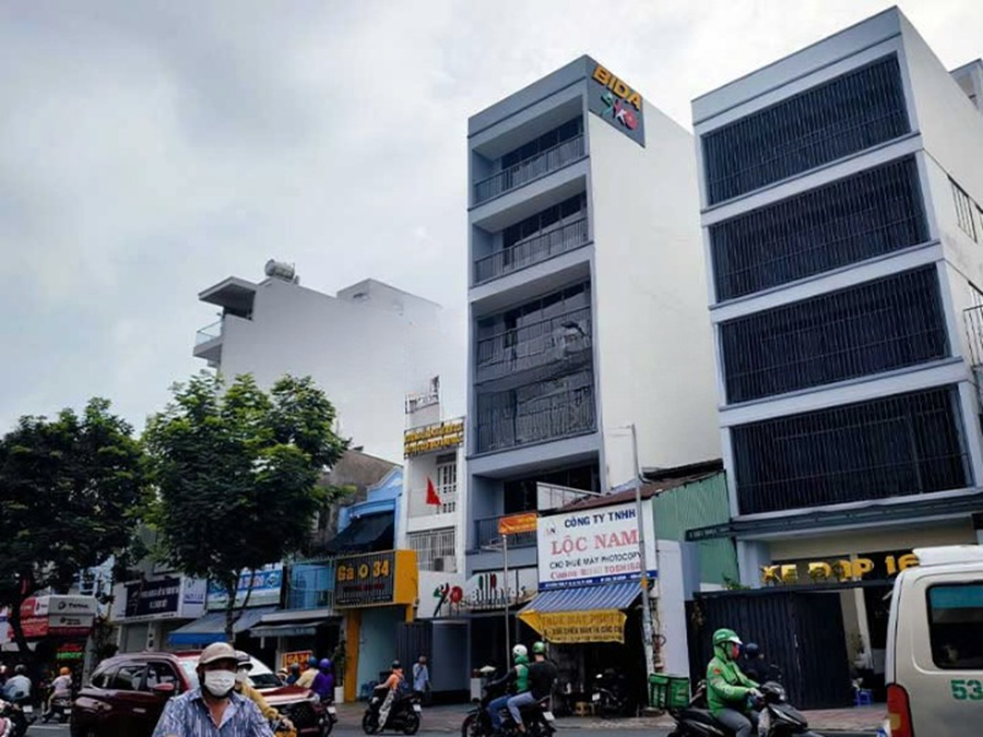 Cho Thuê Mặt Bằng Mặt Tiền 22 đường Thành Thái, Phường 12, Quận 10, DT: 6x26m, 1 Hầm 1 Trệt 6 Lầu, DTSD 1092m2