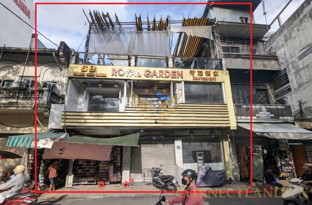 Cho Thuê Mặt Bằng Mặt Tiền Số 64-66-68-70 Đường Châu Văn Liêm, Phường 11, Quận 5, DT: 15x50m.Nở hậu 25m, 1 trệt, 2 lầu, DTSD: 1500m2.