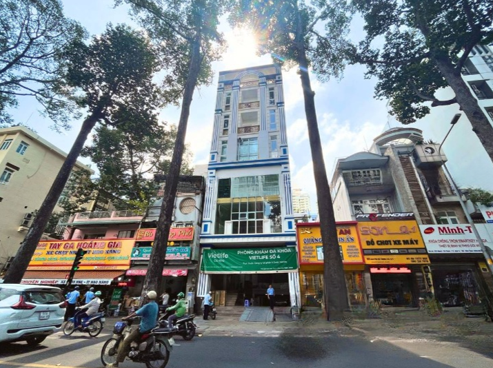 Cho Thuê Mặt Bằng Mặt Tiền Số 189A-189B Đường Nguyễn Chí Thanh, Phường 12, Quận 5, DT: 7.7x27m, 1 hầm 1 trệt 6 lầu TM, DTSD: 1455m2