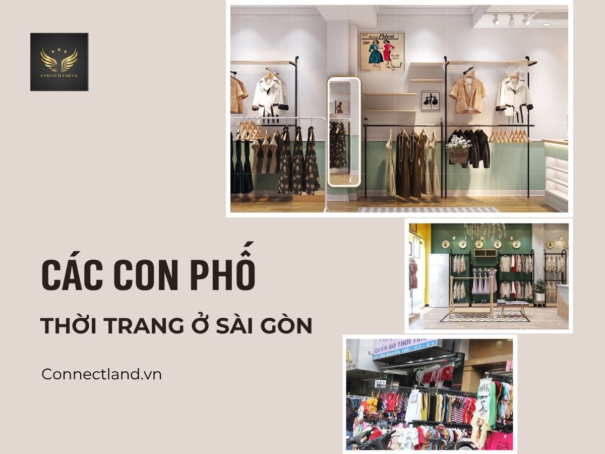 Điểm danh các con phố thời trang ở Sài Gòn