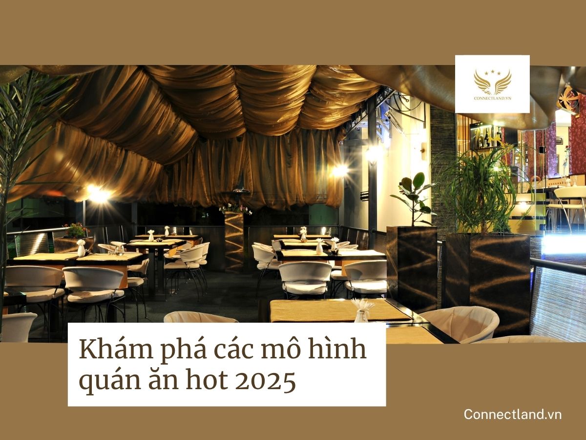Khám phá các mô hình quán ăn hot nhất 2025