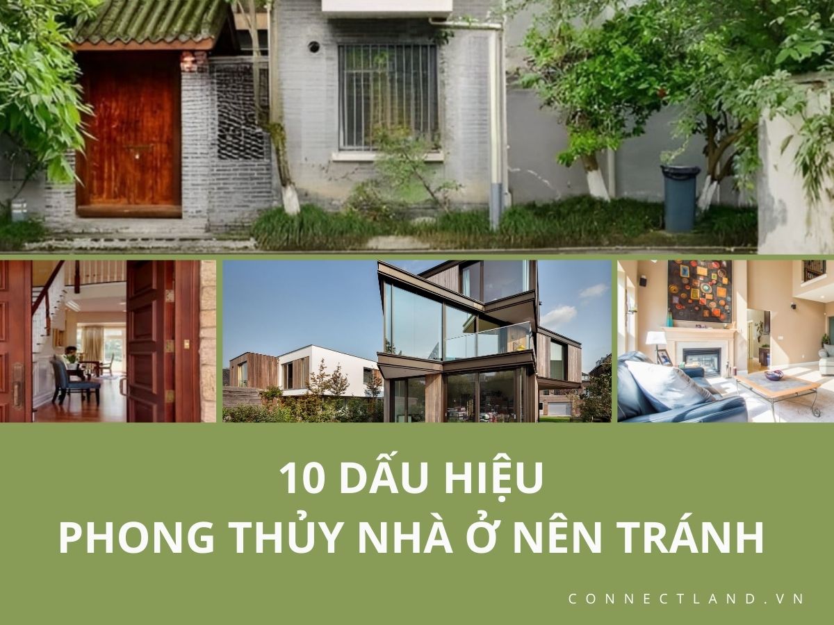 10 Dấu hiệu phong thuỷ nhà ở nên tránh