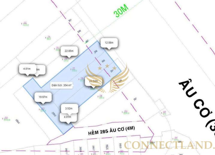 Bán Tòa Nhà 291-293-295-295/2 Âu Cơ Phường Phú Trung Quận Tân Phú